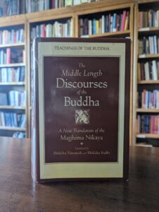 Photo of Middle Length Discourses in Bozeman Dharma Center library