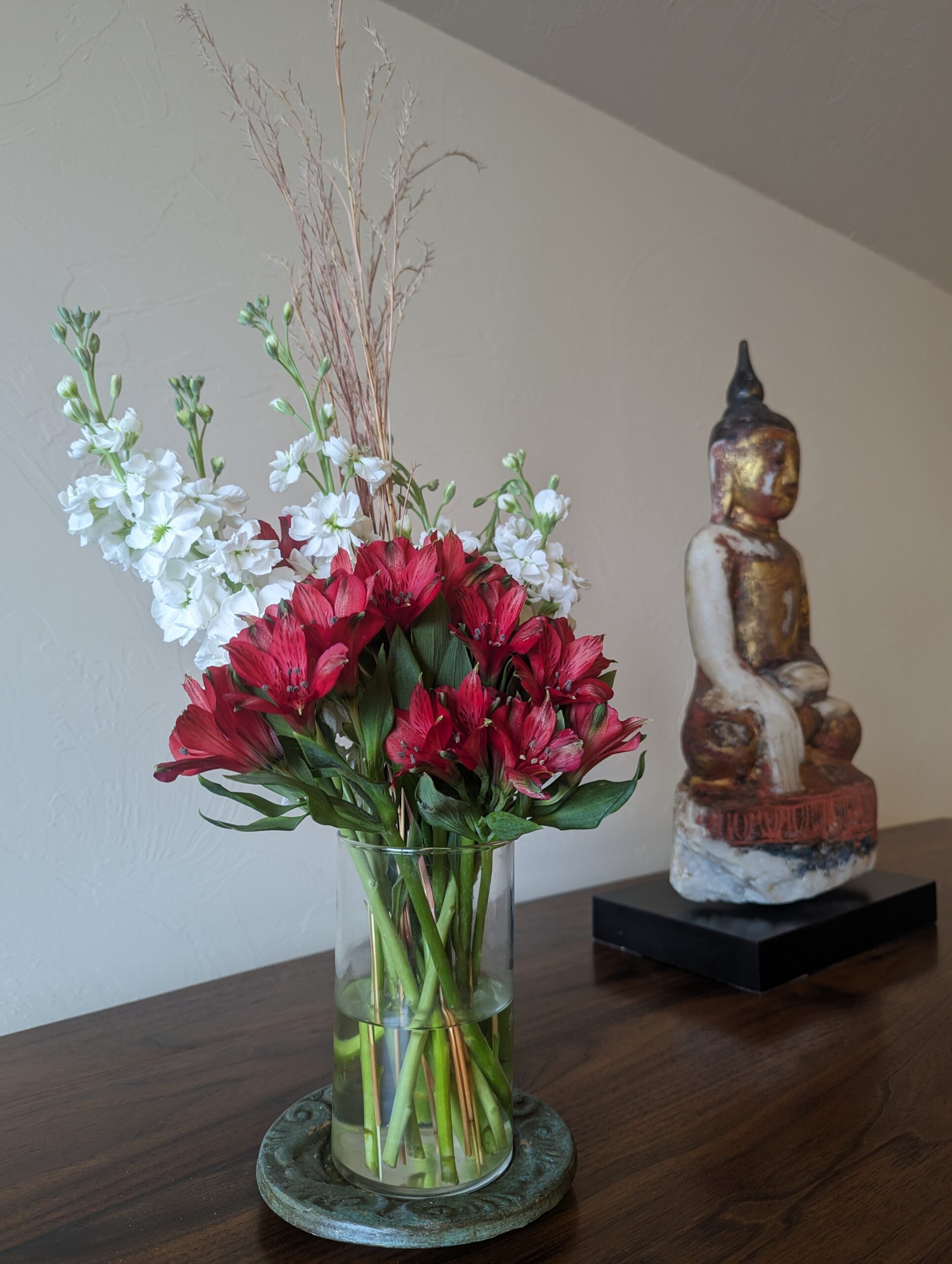 Flowers on the altar